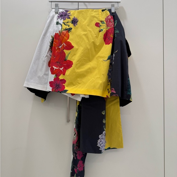 Oscar de la Renta Floral Print Tie Skort - Size 14 - Picture 7 of 14